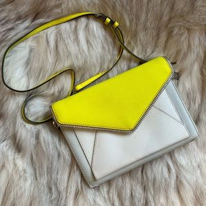RARE Rebecca Minkoff Marlowe Neon contrast crossbody clutch